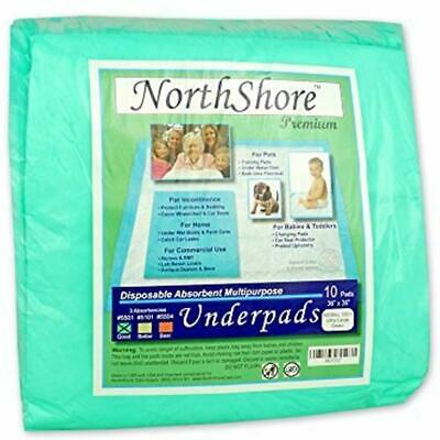 NorthShore Premium, 36 X 36, 40 Oz, Puppy Pads, Green, Ultra Large, Pack/10 Pet