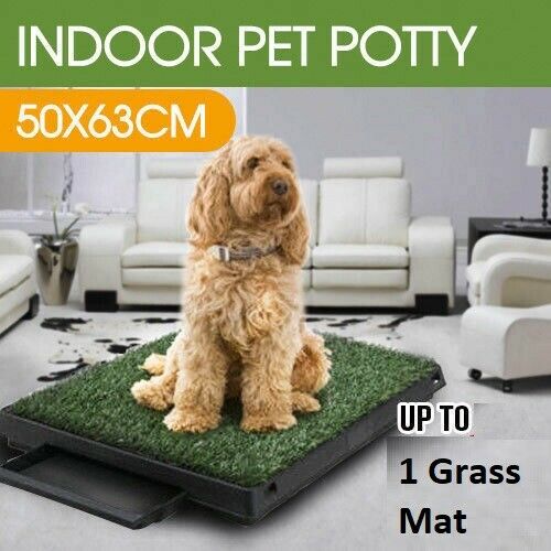 Toilet Mat Potty Training Portable Indoor Puppy Tray Dog Pet Loo Grass Large Pad