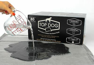 Top Dog 80 Pack Deluxe Puppy Pads and Dog Training Pad with Extra Quick-Dry