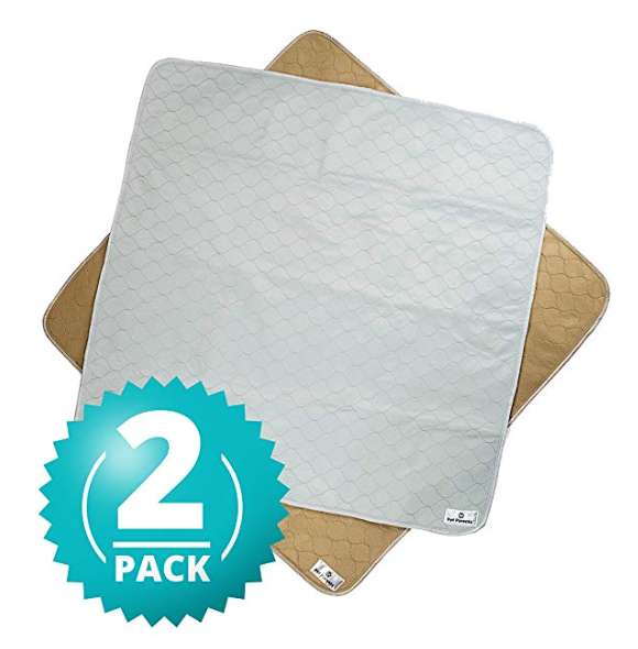 Washable Dog Pet Pee Pads 2 Pack Reusable Waterproof Whelping Training Pads