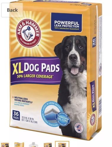 Extra Large Pet Training and Puppy Pads 22.5-inch by 30-inch 36-Count