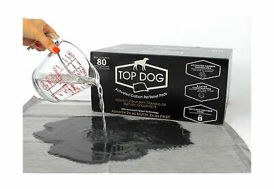 Top Dog Deluxe Puppy Pads and Dog Training Pad with Extra Quick-Dry Black Car...