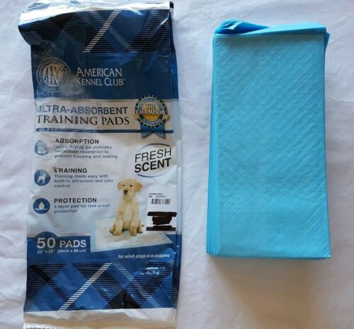 AKC Training Pads Fresh scent 22'' x 22'' PACK OF 15 Ultra Absorbent Piddle Pads