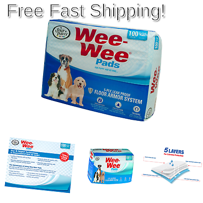 Wee Wee Puppy Pee Pads for Dogs | 100 Count | Puppy Training Pads for Dogs | ...