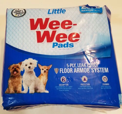 Four Paws Wee-Wee Small Dog Training Pads, 28-Pack Housebreaking Pads