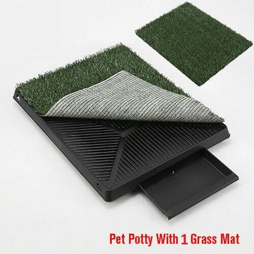 Portable Toilet Mat Potty Training Dog Pet Grass Indoor Puppy Tray Pad GFGD USA