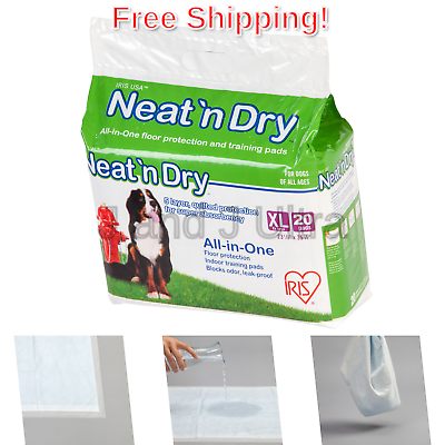 IRIS Neat 'n Dry Premium Pet Training Pads, Extra Large, 23.5