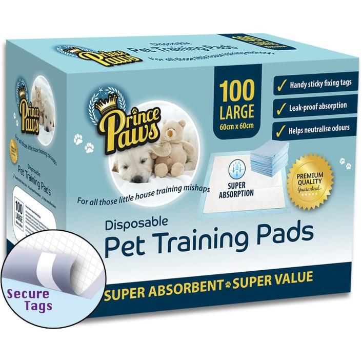 All Absorb 100 Count LargUnderpads Dog Puppy Pet Housebreaking Training Pee Pads