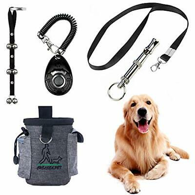 Puppy Training Set 4 Pcs Adjustable Doorbells For Dogs Treats Bag Whistle To Pet