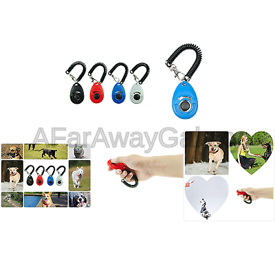 EcoCity Upgrade Version Dog Training Clicker with Wrist Strap, 4-Pack