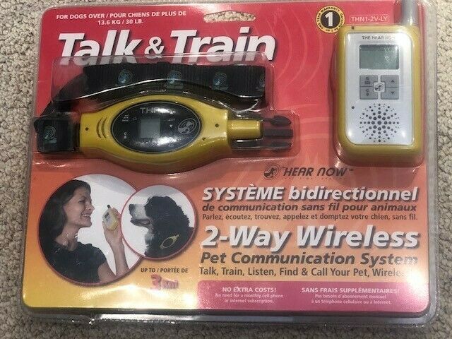 Talk and Train 2-Way Wireless Pet Training Collar 2 Mile Range Lost Dog Vet NEW