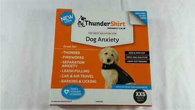 NEW Thunder Shirt Dog Anxiety Solution XXS Solid Gray Calming