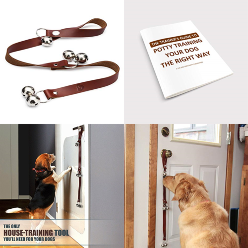 Leather Dog Doorbells For Housetraining Easy To Hear Door Bells Housebreaking &