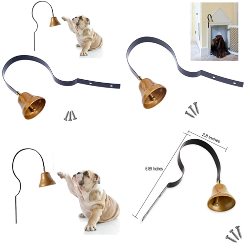 Dog Bell Potty Training Doorbell For Housebreaking & Housetraining Black