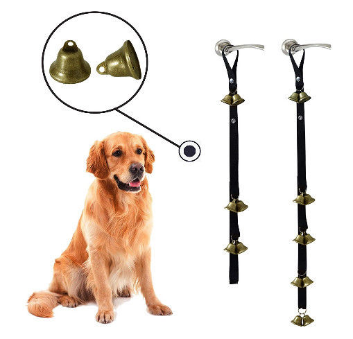 Dog Training Doorbell Set - VLTPAE Brass Adjustable Door Bell Dog Training Bell