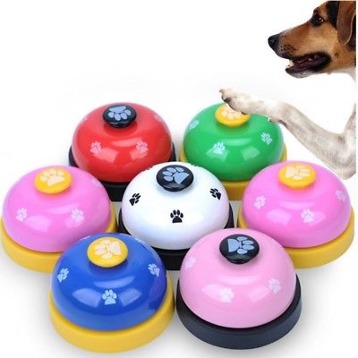Pet Dog Puppy Training Bell Meal Feeding Call Bell Trainer Metal Potty Bell US