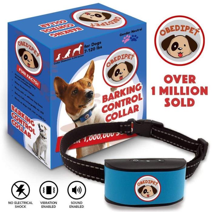 Obedipet Barking Control Collar for Dogs 7-120 Lbs