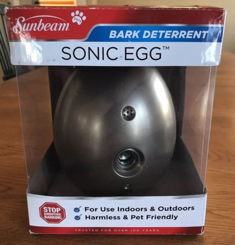 Sunbeam Sonic Egg Ultrasonic Bark Deterrent Control Device Weatherproof