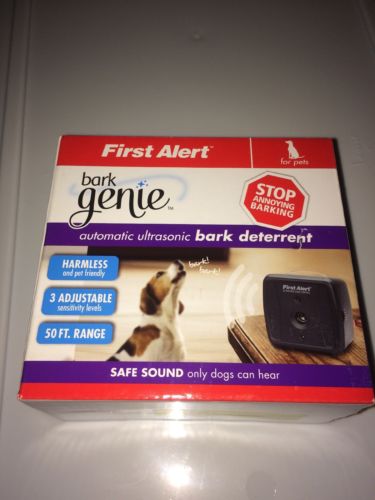 First Alert Bark Genie Automatic Control Ultrasonic Stop Barking Outdoor Dog