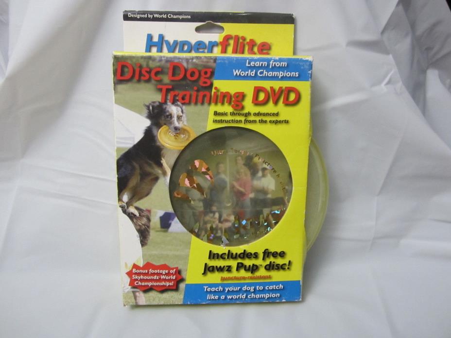 Disc Frizbee DOG TRAINING DVD Includes Free Jaws Pup Disc Frisbee