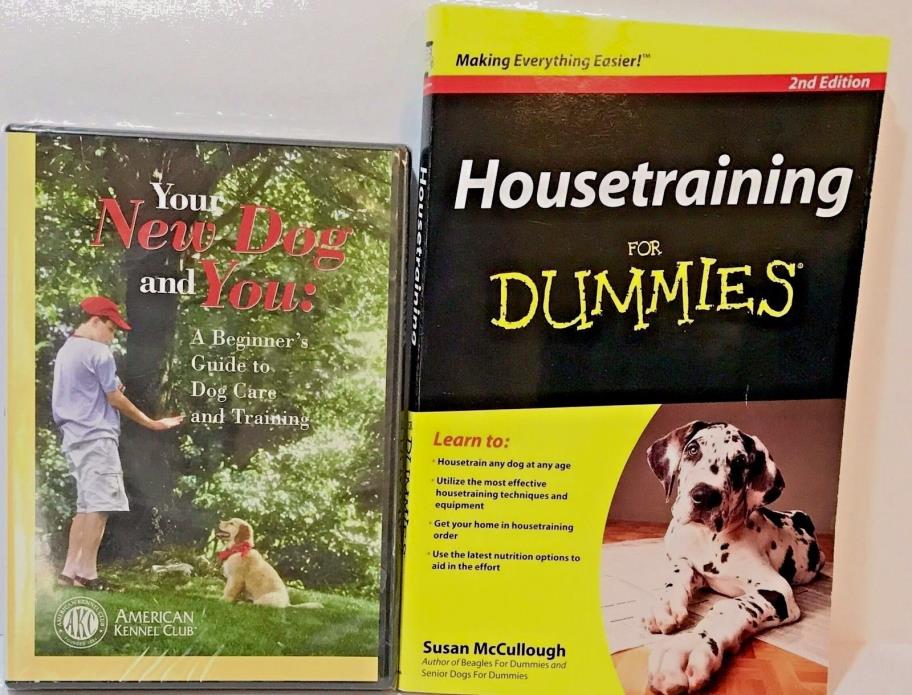 Dog Training Bundle Beginners Guide House-training New Book DVD AKC