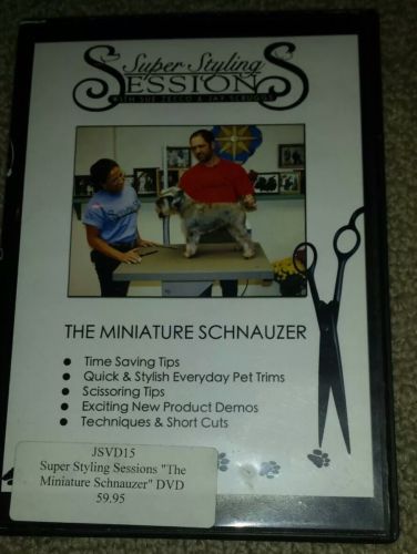 MINIATURE SCHNAUZER  SUPER STYLING SESSION Dog Grooming Course DVD Zecco Scruggs