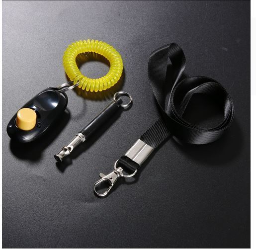 3 in 1 Ultrasonic Dog Training Supplies Whistle + Pet Training Clicker