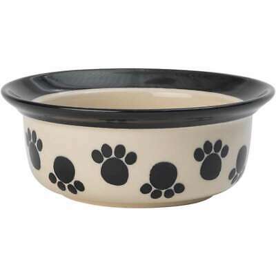 PetRageous Designs Paws n' Around Bowl - Holds 2 Cups Black 844534022264