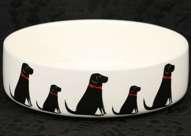 SWEET WILLIAMS London LABRADOR Large Ceramic Dog Food or Water Bowl