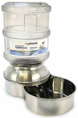 Petmate Replendish Waterer Small  Stainless Steel 1 Gallon