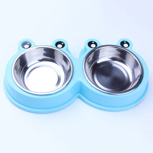 Pet Supplies Dog Basic Bowls And Cat Stainless Steel Double Diner Food Water G