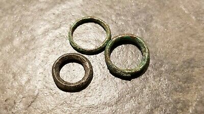 Ancient Celtic PROTO-MONEY Lot of 3, Bronze Ring Type, 6th - 4th Century BC