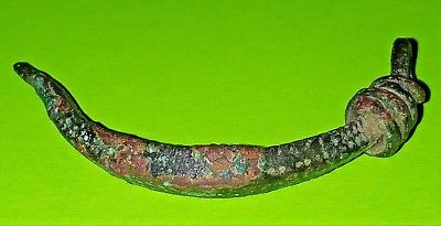 400 BC Celtic Woad Grinder Pendant ancient tool old artifact antique VG Celts ae