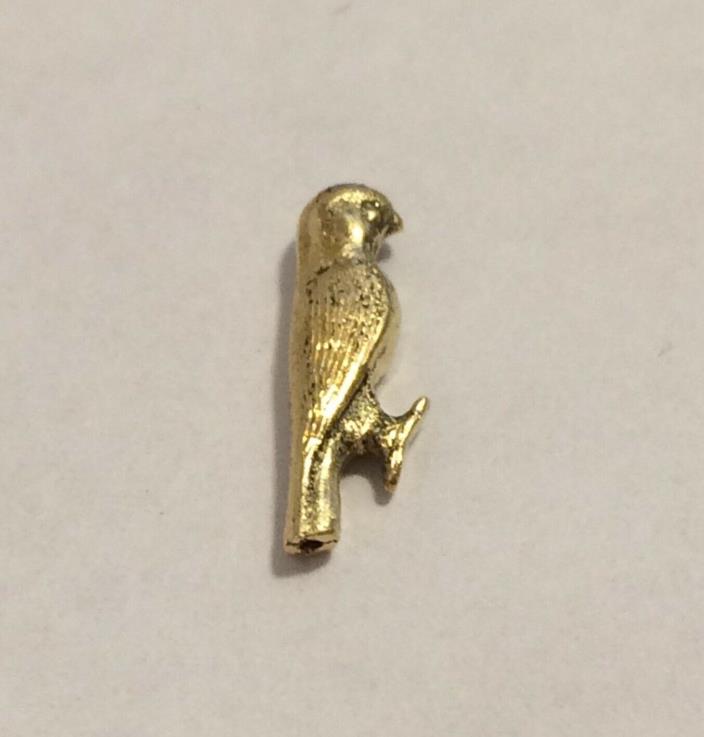 *AUTHENTIC* Ancient EGYPTIAN Gold Falcon (HORUS) Amulet C. 332-30 BC With C/O
