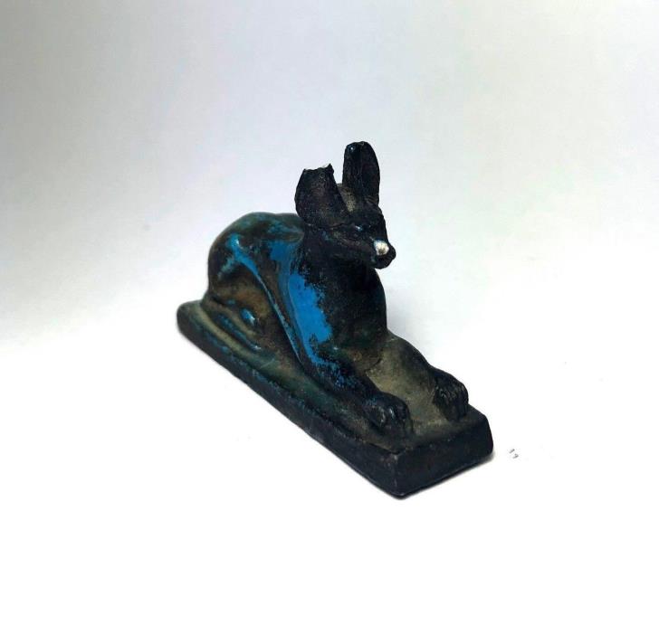 Ancient Egyptian Faience anubis Figure statue
