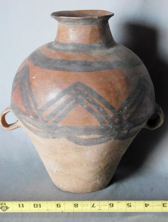 Ancient Neolithic Chinese Amphora Yangshao Majiayao c 3000BC Pottery Ceramic