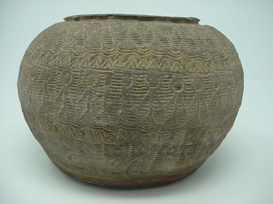 HAN ? WARRING STATES ? FAR EASTERN ? ZHOU?ANCIENT DECORATED POT, MUSEUM QUALITY