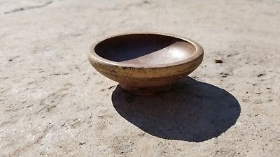 Ancient Greek Black Glazed Apulian-Ware Small DISH,  4th Century BC. 85mm