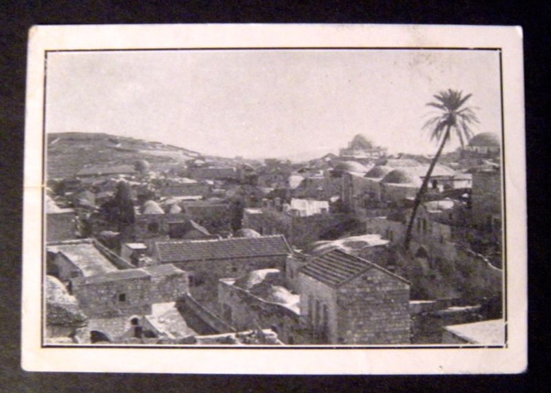 JUDAICA, PALESTINE, LUBLINER CIGARETTES, Series 1-#8, Photo Old Jerusalem, 1920s