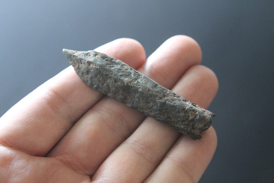 Medieval crossbow bolt head iron Germany 10th 15th century arrowhead nice