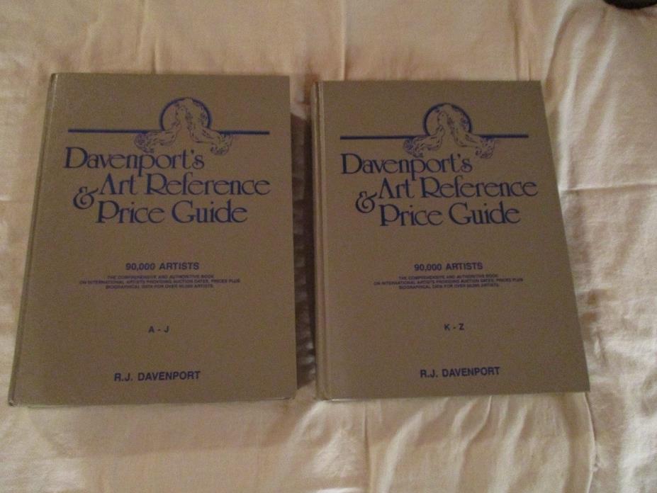 Davenport's Art Reference Price Guide Books A-J K-Z  1991