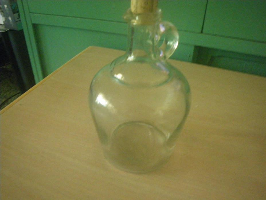 Vintage Rare 16-Ounce Glass Bottle With Cork~Illinois Glass Co. Circa 1929?