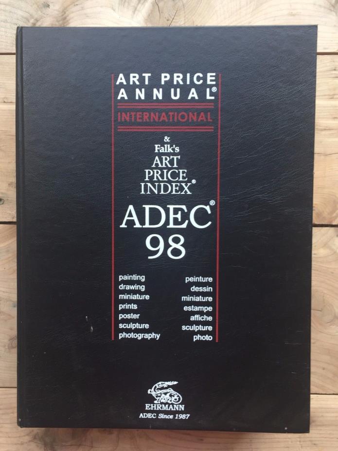 ADEC 98 Falk's Art Price Annual International Reference 1998 Edition Ehrmann