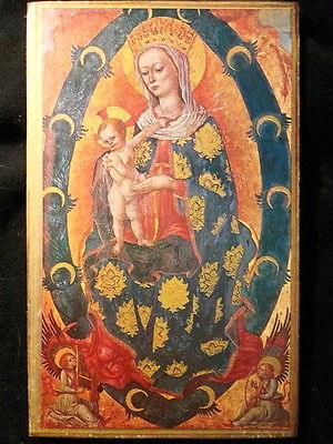 15th Century Madonna by Lovro Dobricevic Reproduction Mounted on Wooden Board