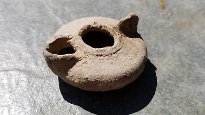 Ancient Roman Terracotta OIL LAMP, 3rd to 5th Century AD, Intact, Balkan Region