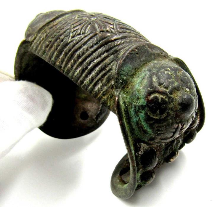 Medieval Bronze Decorated Fertility Bracelet