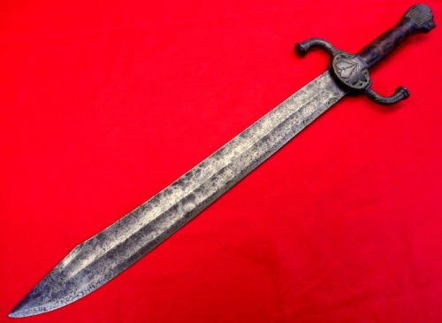 Awesome 16th-17th C. Italian Baron FALCHION Hunting Sword of Massive Proportions