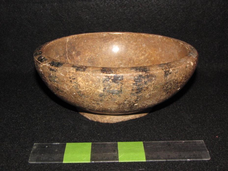 Pre Columbian, Stone, Meso American Zone, Ancient Offering Bowl, E/L 300 1500 AD
