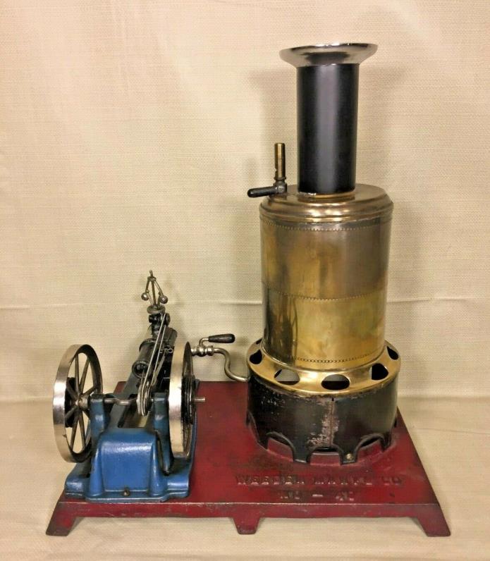 Weeden Mfg Co Steam Engine No 49 with Cast Iron Base and Removable Burner