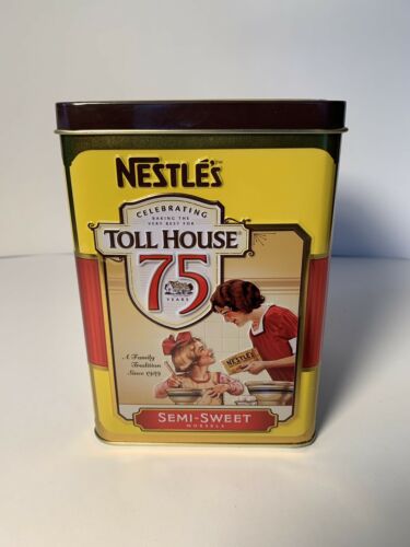 2014 Nestle's Toll House 75th Anniversary Empty Semi-Sweet Morsels Tin VGC